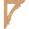 Ekena Millwork Merced Slat Smooth Bracket w/ Offset Brace, Western Red Cedar, 5 1/2"W x 22"D x 30"H BKT0604X22X30MRC06SWR - alternate 3